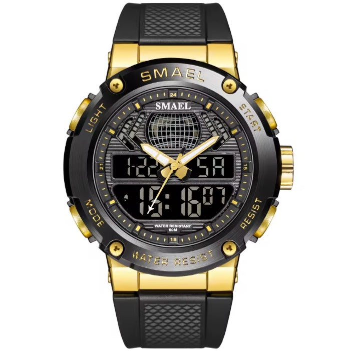 Relógio Masculino Smael AnaDigi 8032 Dourado