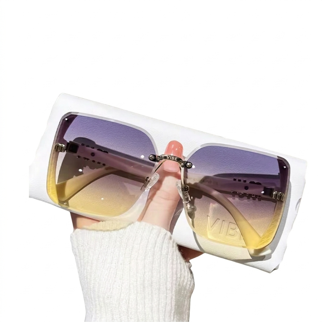 Óculos de Sol Feminino Estilo Miu Miu - Luxo Degradê