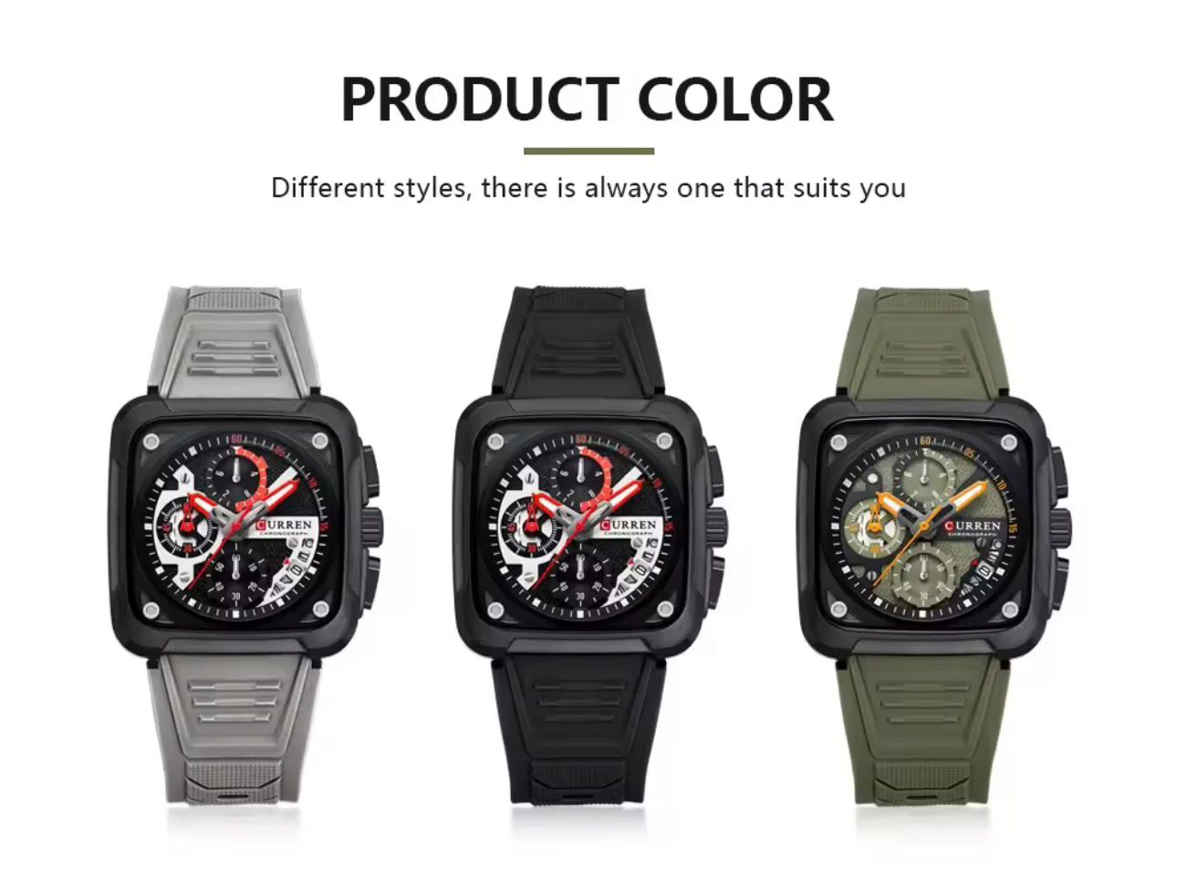 Relógio CURREN Masculino Estilo Premium Esportivo