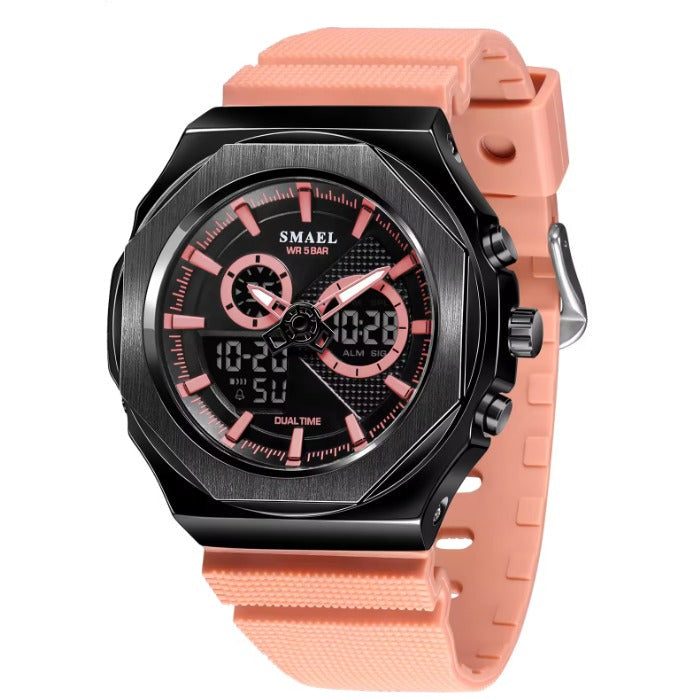 Relógio Feminino SMAEL 8102 à Prova D'Água e Luminoso