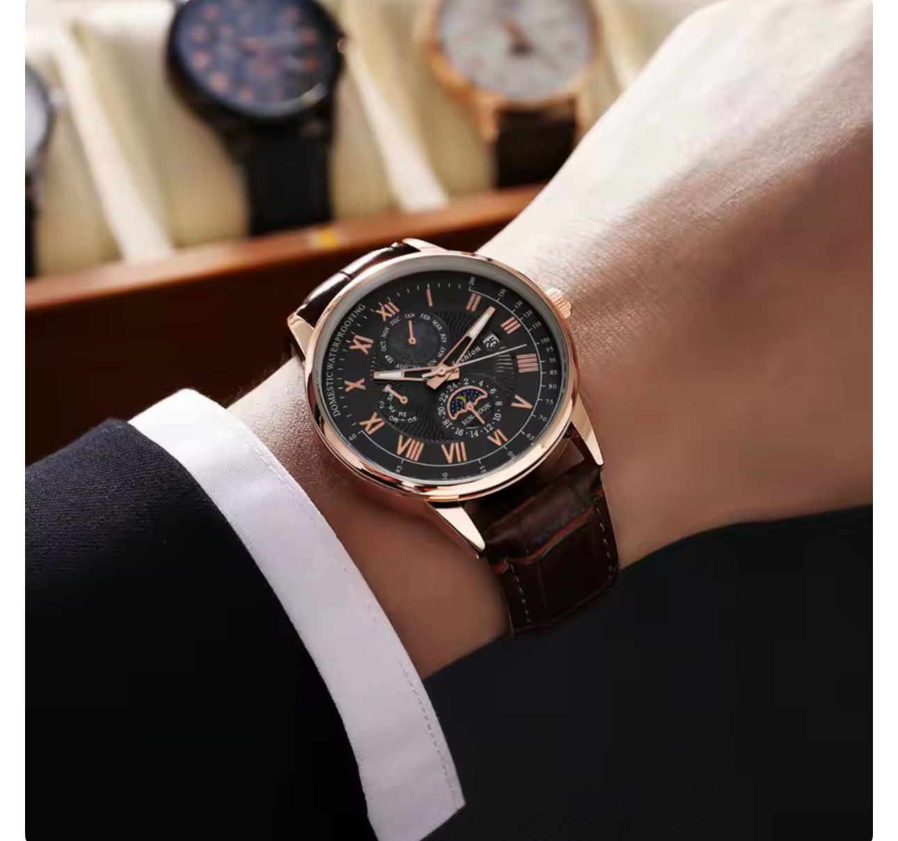 Relógio Masculino Social Elegante – Design Moderno e Luxuoso